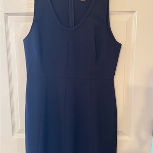 J. Crew Elegant Navy Midi Dress